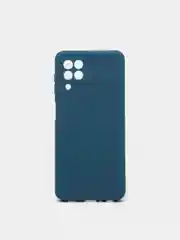 Морской чехол силиконовый с защитой камеры для Samsung A22, M22, M32 с бархатной подкладкой
