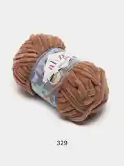 Коричневый пряжа плюшевая Alize Velluto, 100% микрополиэстер, 100 г, 68 м