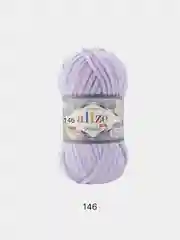 Сиреневый пряжа плюшевая Alize Velluto, 100% микрополиэстер, 100 г, 68 м