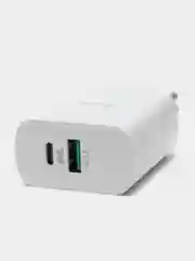 Сетевое зарядное устройство Hoco C80A, быстрая зарядка QC 3.0 + кабель Type-C to Lightning