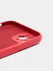 Багровый чехол силиконовый с защитой камеры для Apple iPhone 11 Pro с бархатной подкладкой