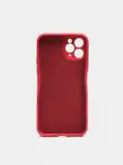 Багровый чехол силиконовый с защитой камеры для Apple iPhone 11 Pro с бархатной подкладкой