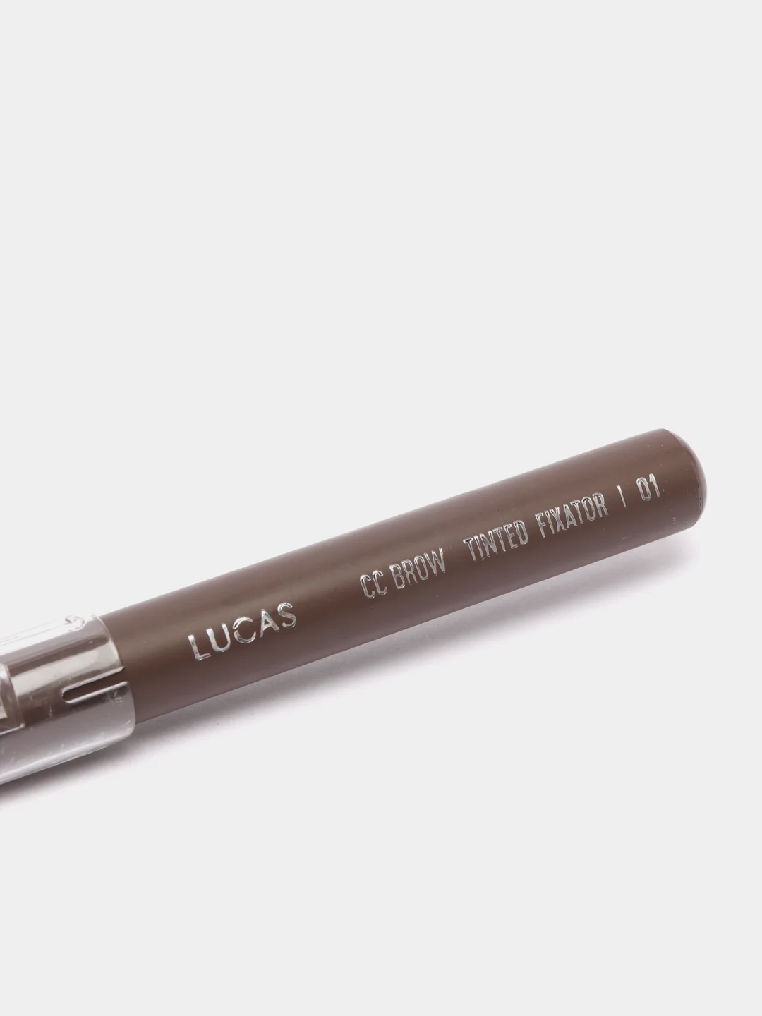 Серый цветной моделирующий воск для бровей / карандаш для бровей Tinted wax Fixator Lucas