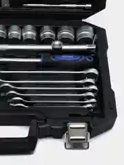 Набор инструментов в кейсе "Тундра", автомобильный, CrV, 1/2" и 1/4", 99 предметов