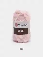 Розовый пряжа YarnArt Mink, полиамид, 50 г, 75 м