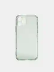 Зеленый чехол для iPhone 12 Pro прозрачный цветной силиконовый