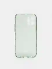 Зеленый чехол для iPhone 12 Pro прозрачный цветной силиконовый
