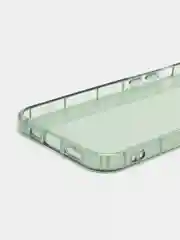 Зеленый чехол для iPhone 12 Pro прозрачный цветной силиконовый