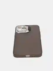 Угольный чехол для iPhone 12 Pro пластиковый матовый ультратонкий  с защитой камеры