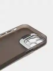 Угольный чехол для iPhone 12 Pro пластиковый матовый ультратонкий  с защитой камеры