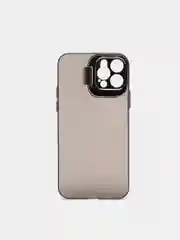 Угольный чехол для iPhone 12 Pro пластиковый матовый ультратонкий  с защитой камеры