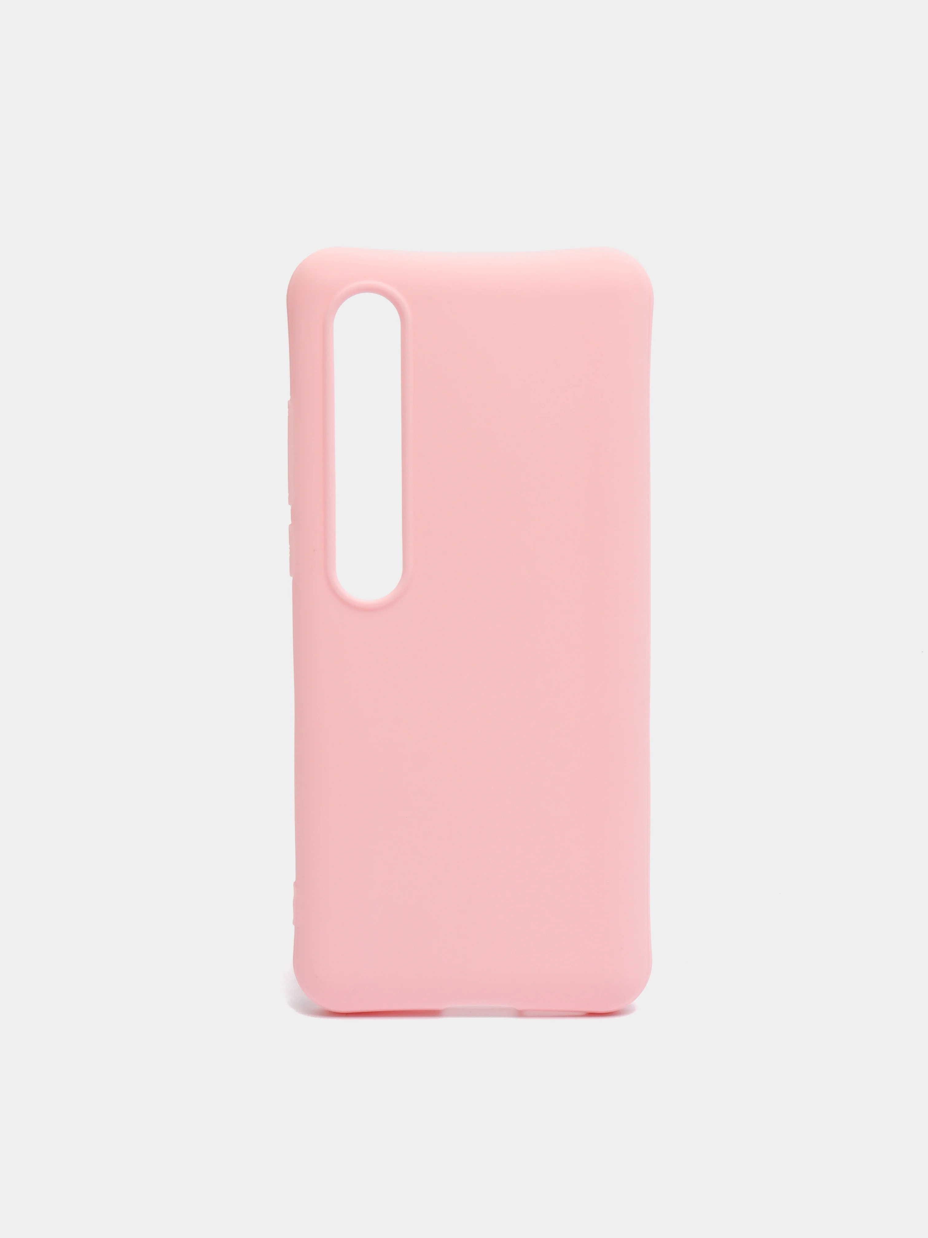 Розовый мягкий и тонкий силиконовый чехол для Xiaomi Mi 10