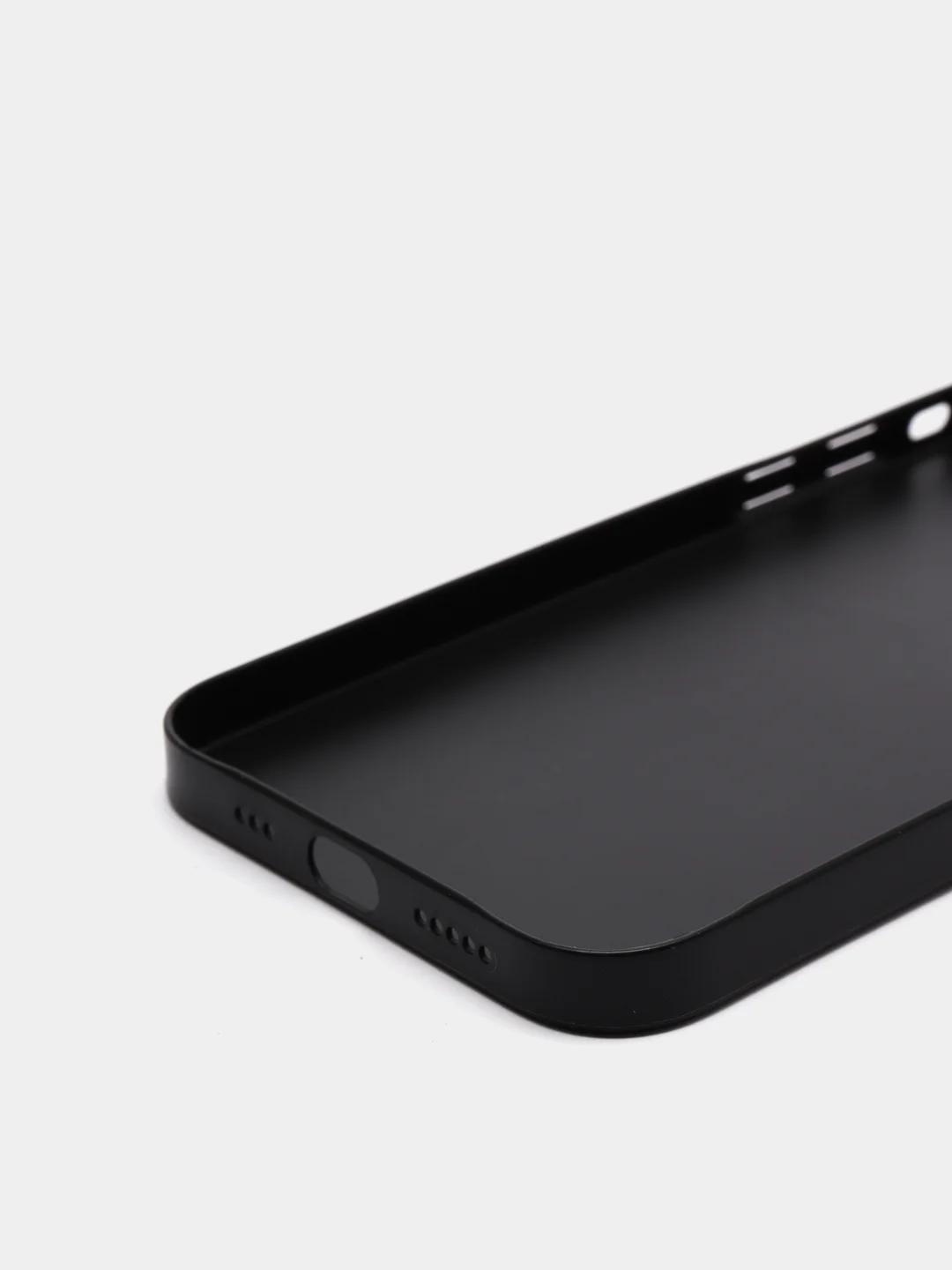 Угольный чехол для iPhone 12 Pro пластиковый матовый ультратонкий с защитой камеры