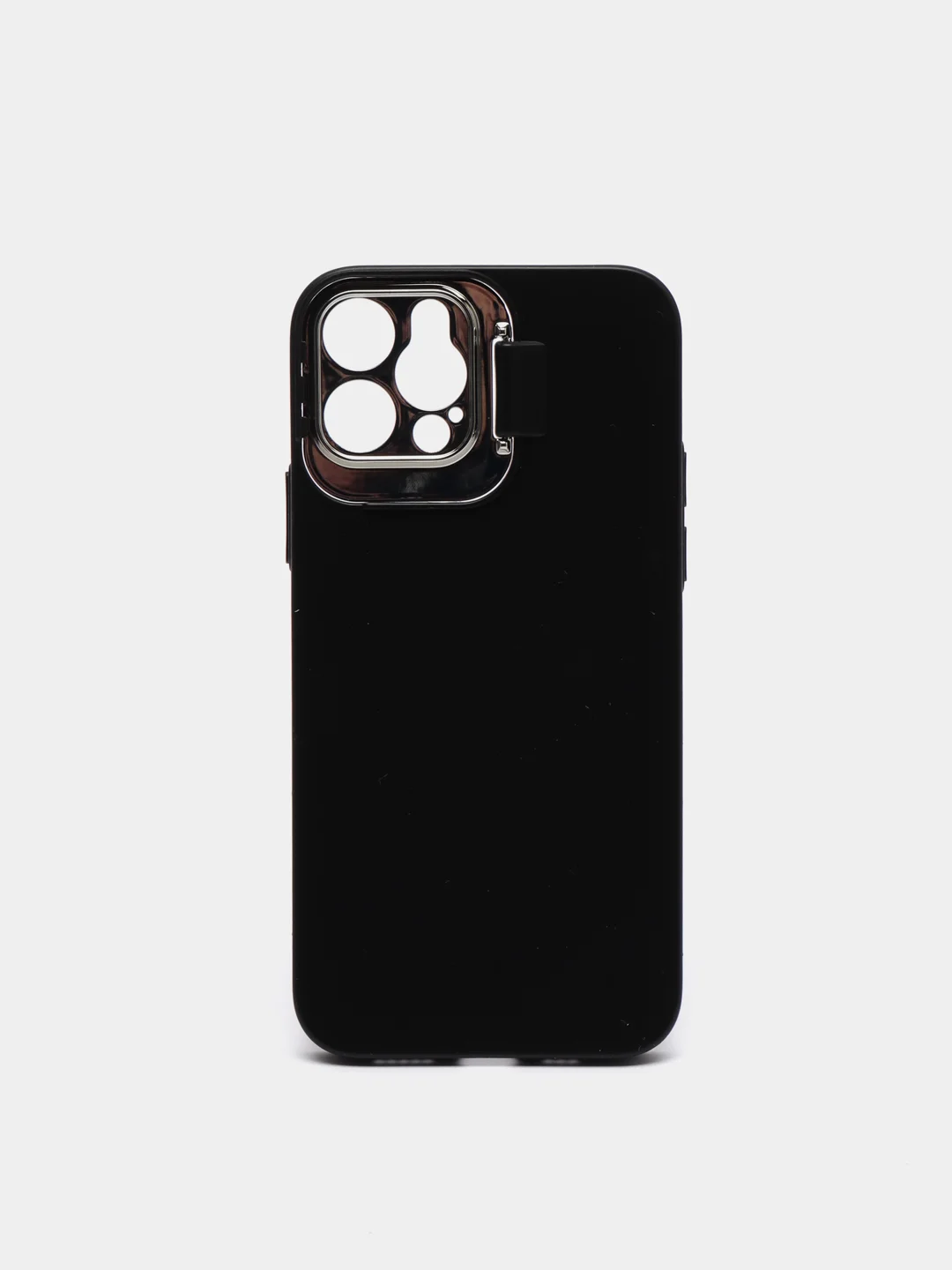 Черный чехол для iPhone 12 Pro пластиковый матовый ультратонкий с защитой камеры