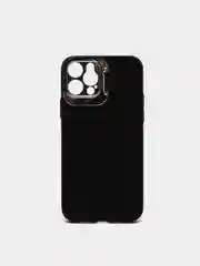 Черный чехол для iPhone 12 Pro пластиковый матовый ультратонкий  с защитой камеры
