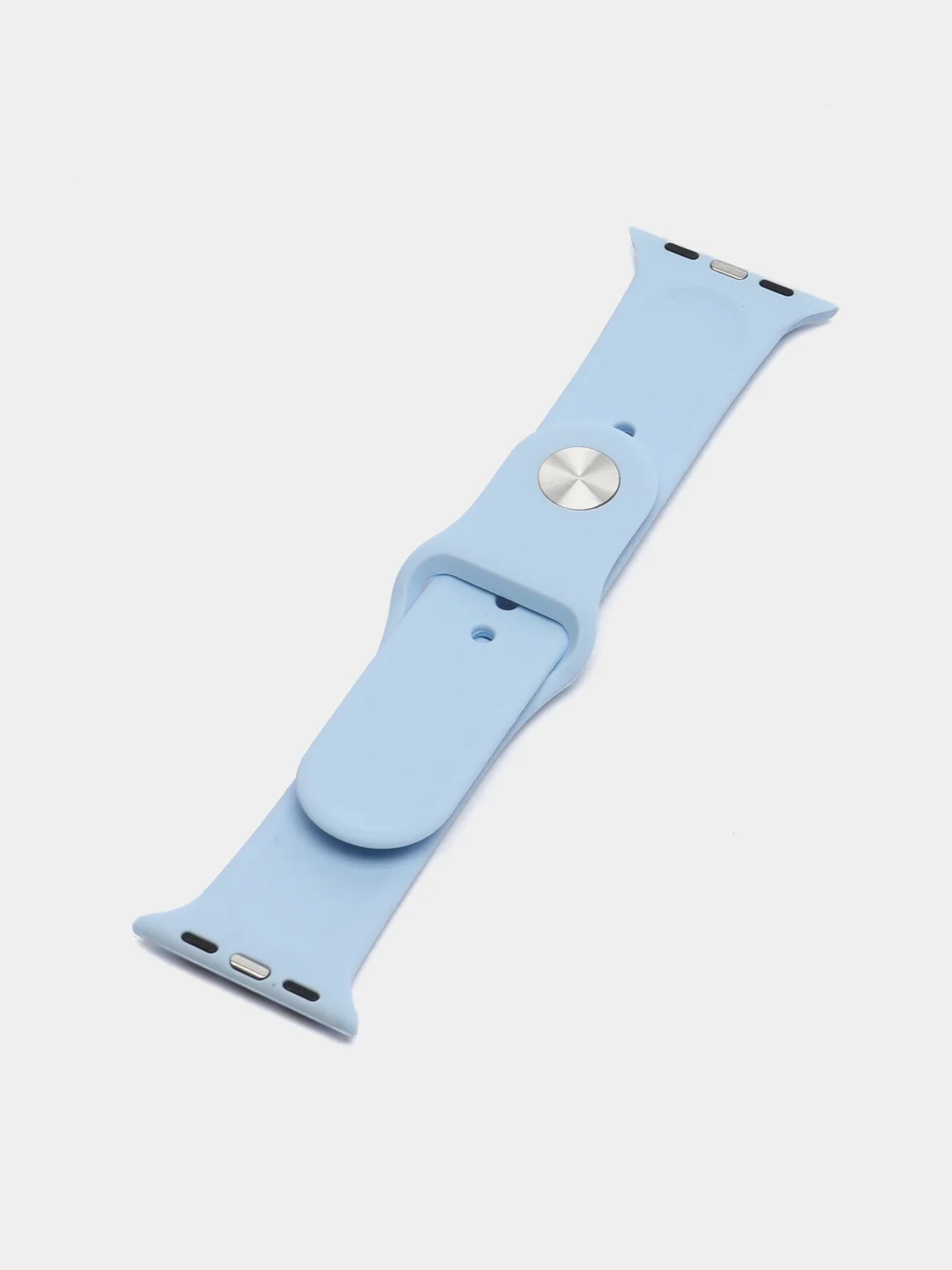 Небесно-голубой силиконовый ремешок для Apple Watch 3, 4, 5, 6, 7, SE на 38/42/40/44