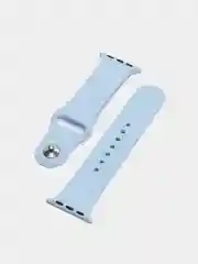 Небесно-голубой силиконовый ремешок для Apple Watch 3, 4, 5, 6, 7, SE на 38/42/40/44