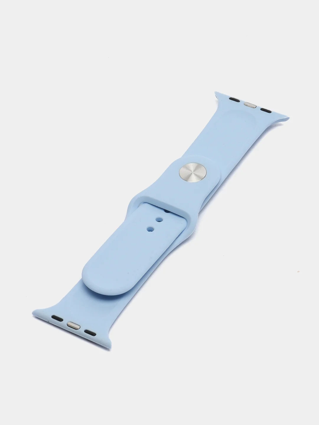 Небесно-голубой силиконовый ремешок для Apple Watch 3, 4, 5, 6, 7, SE на 38/42/40/44