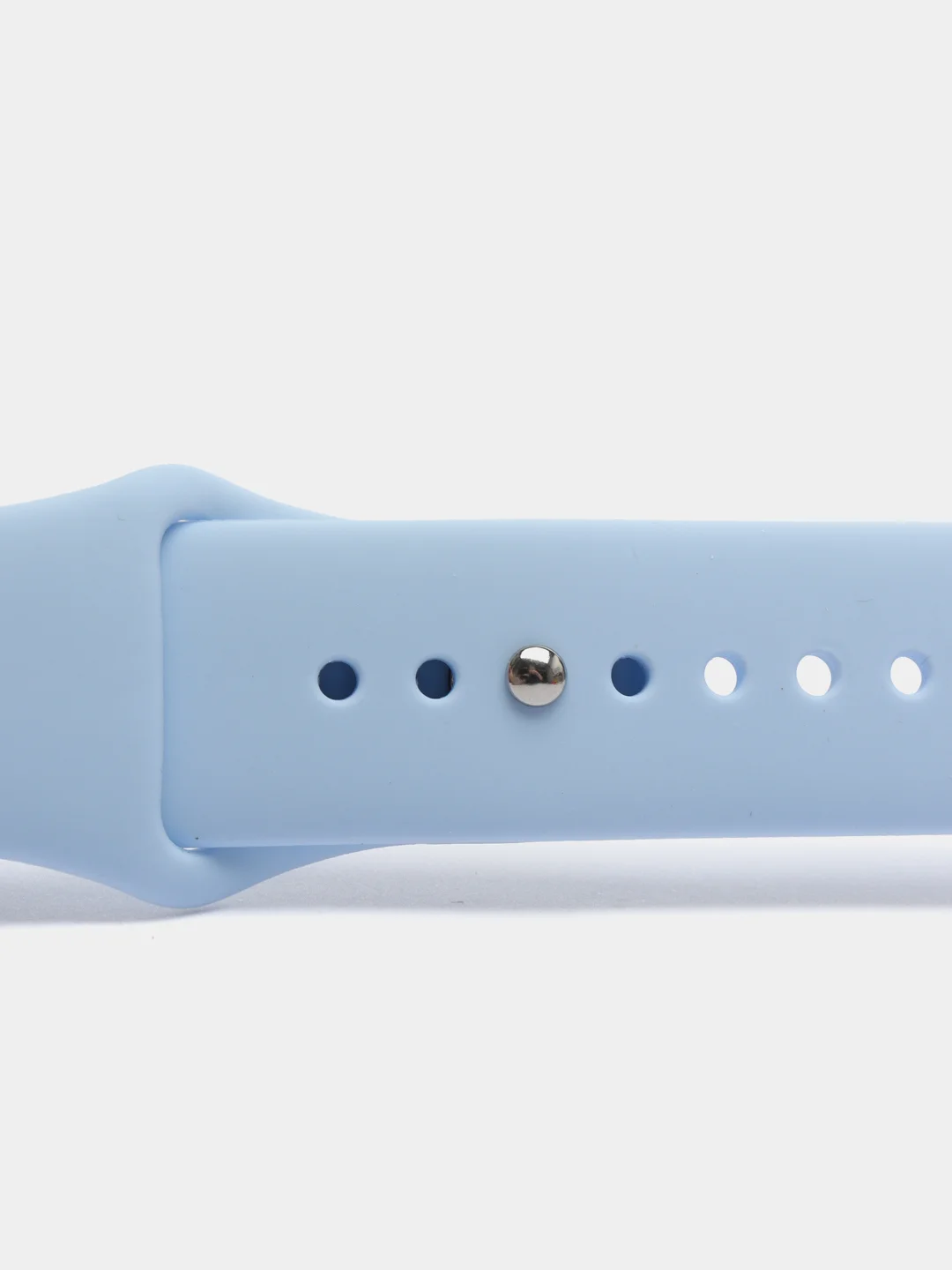 Небесно-голубой силиконовый ремешок для Apple Watch 3, 4, 5, 6, 7, SE на 38/42/40/44