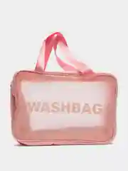 Розовый косметичка,  сумка органайзер  для посещения бассейна  Wahsbag