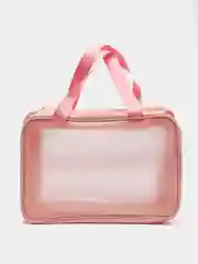 Розовый косметичка,  сумка органайзер  для посещения бассейна  Wahsbag