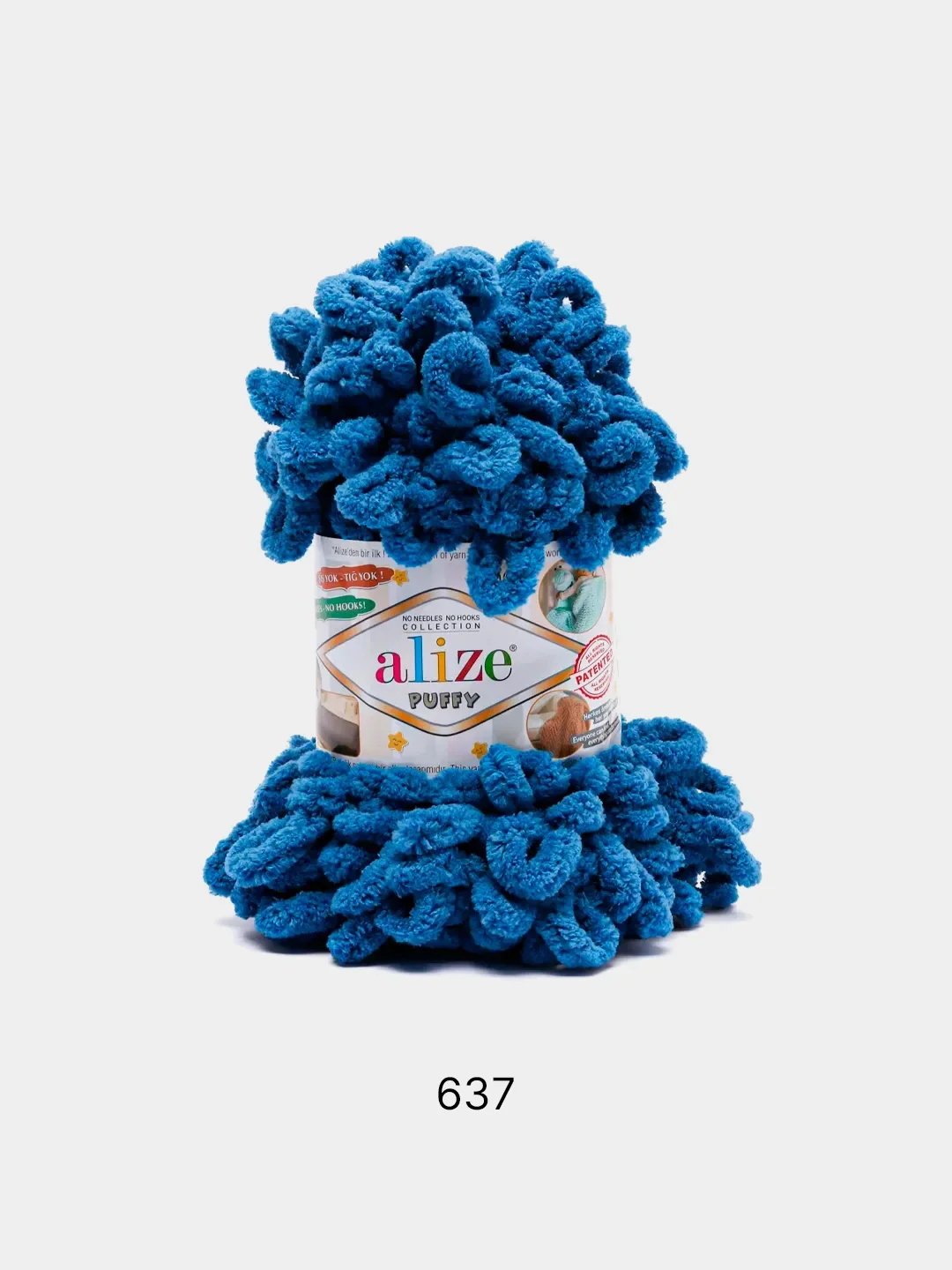 Хром пряжа с большими петельками Puffy Alize (Ализе Пуффи), разные цвета