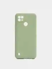 Оливковый чехол для Realme C21 силиконовый матовый однотонный