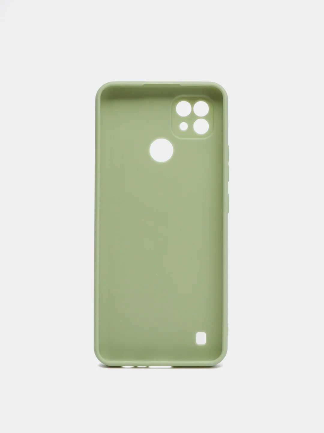 Оливковый чехол для Realme C21 силиконовый матовый однотонный