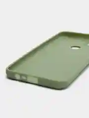 Оливковый чехол для Realme C21 силиконовый матовый однотонный