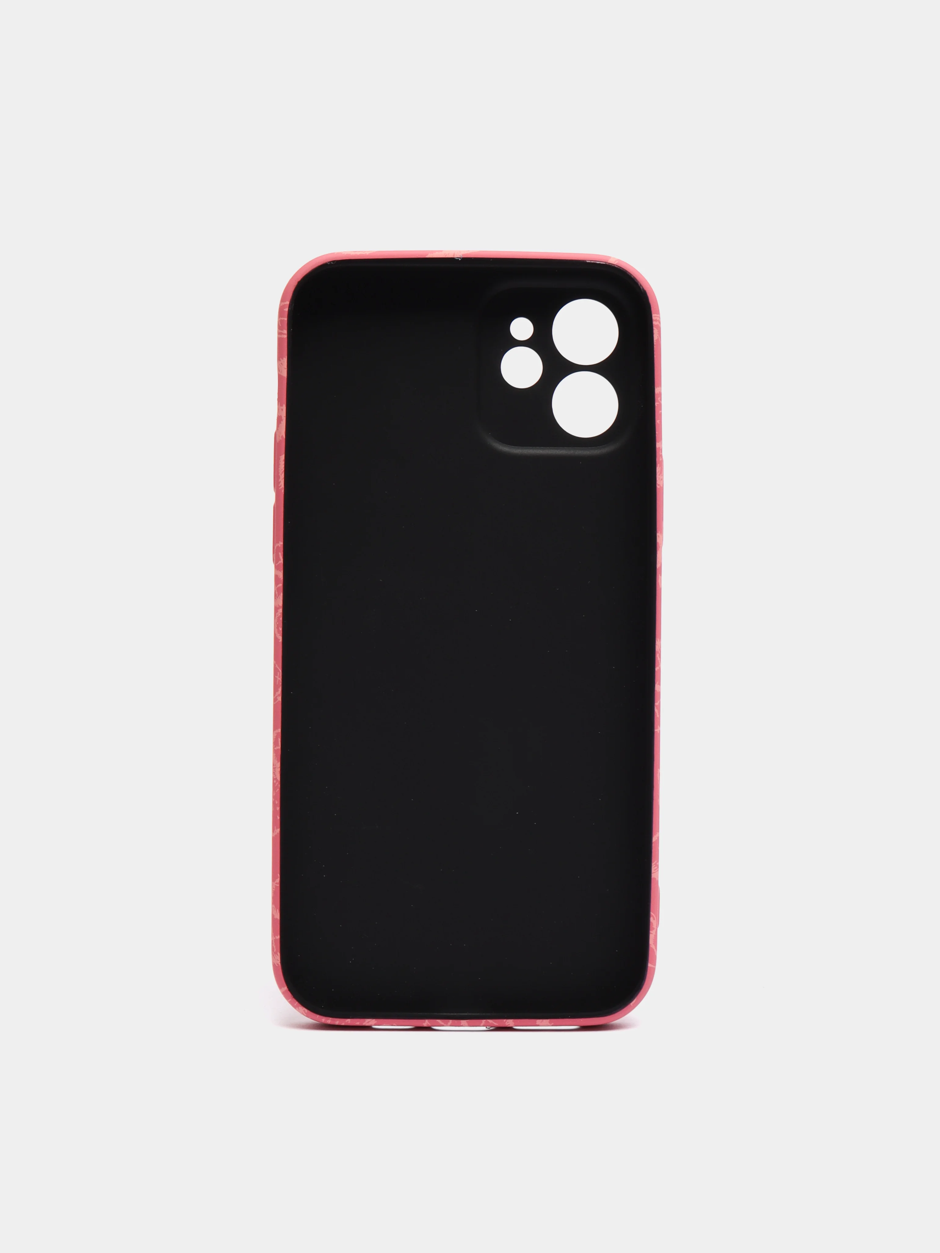 Коралловый светящийся чехол-накладка LUXO для iPhone 12 с флуоресцентным рисунком KAWS