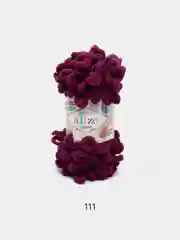 Марсала пряжа с большими петельками Puffy Alize (Ализе Пуффи), разные цвета