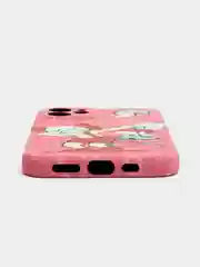 Коралловый светящийся чехол-накладка LUXO для iPhone 12 с флуоресцентным рисунком KAWS