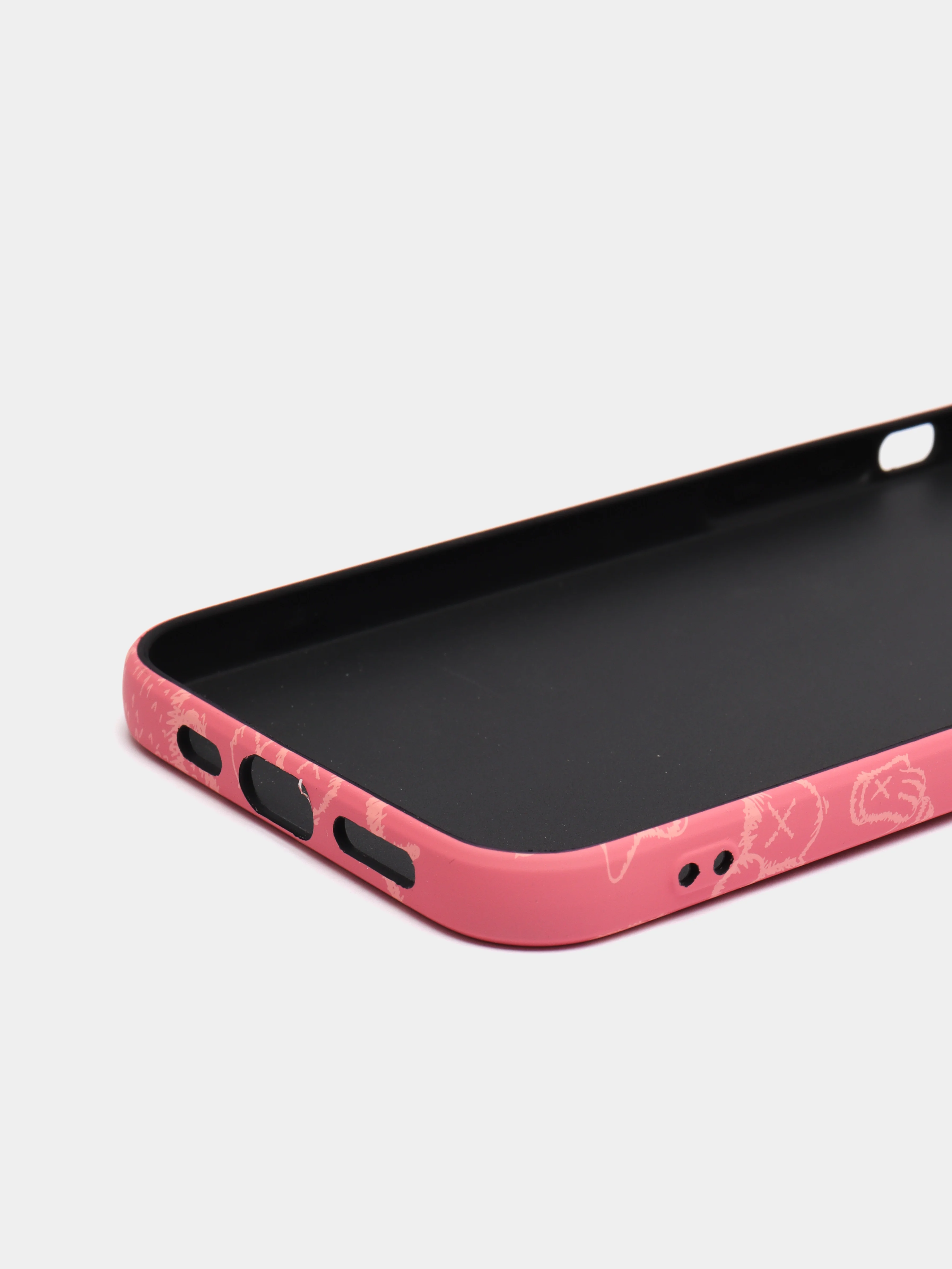 Коралловый светящийся чехол-накладка LUXO для iPhone 12 с флуоресцентным рисунком KAWS
