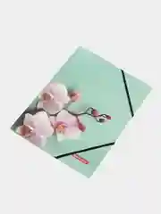 Папка на резинках BRAUBERG "FLOWER", А4, цветная печать