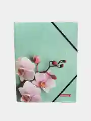 Папка на резинках BRAUBERG "FLOWER", А4, цветная печать