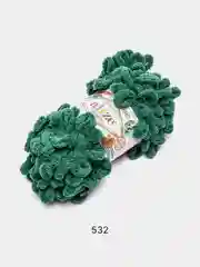Лесной зеленый пряжа с большими петельками Puffy Alize (Ализе Пуффи), разные цвета
