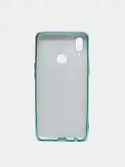 Бирюзовый чехол Samsung Galaxy A10s, Самсунг Галакси А10с цветной, силиконовый, с глянцевой рамкой
