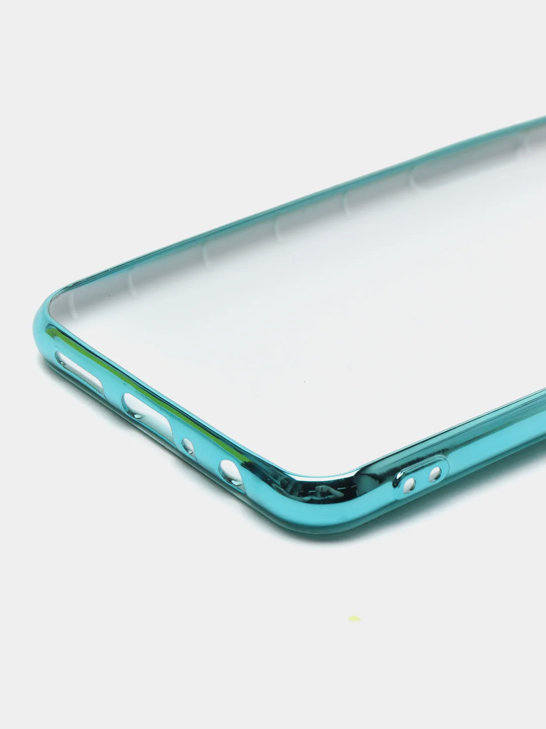 Бирюзовый чехол Samsung Galaxy A10s, Самсунг Галакси А10с цветной, силиконовый, с глянцевой рамкой