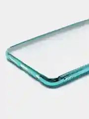 Бирюзовый чехол Samsung Galaxy A10s, Самсунг Галакси А10с цветной, силиконовый, с глянцевой рамкой