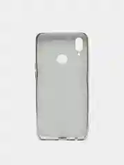 Белый чехол Samsung Galaxy A10s, Самсунг Галакси А10с цветной, силиконовый, с глянцевой рамкой