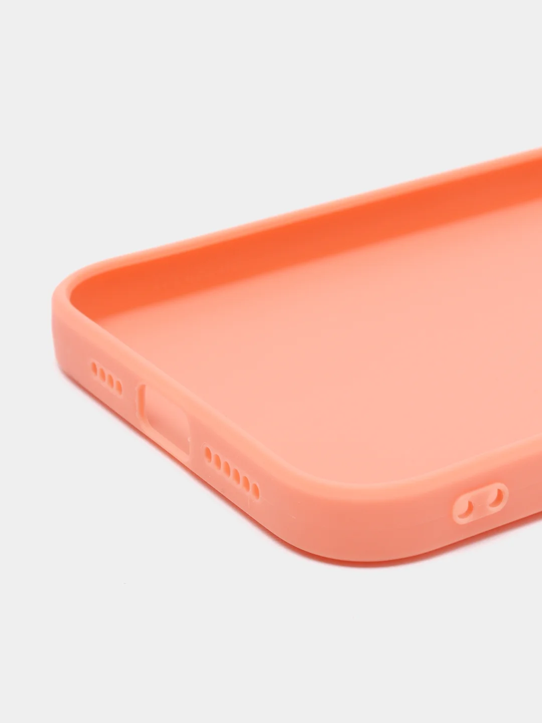 Коралловый чехол Silicone Case для iPhone 12, 12 Pro, Max, 12 mini, 13, 13 Pro, Max с защитой камеры