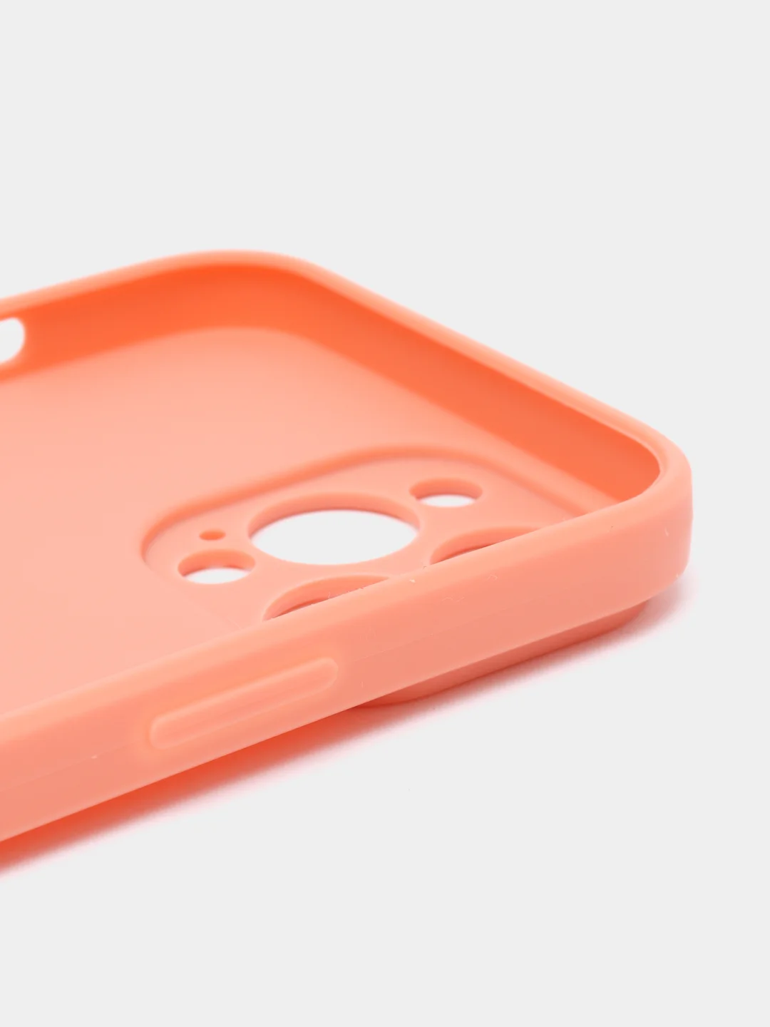 Коралловый чехол Silicone Case для iPhone 12, 12 Pro, Max, 12 mini, 13, 13 Pro, Max с защитой камеры