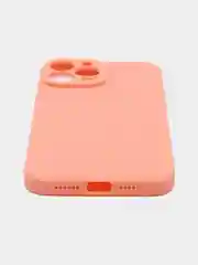 Коралловый чехол Silicone Case для iPhone 12, 12 Pro, Max, 12 mini, 13, 13 Pro, Max с защитой камеры