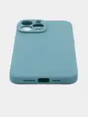 Бирюзовый чехол Silicone Case для iPhone 12, 12 Pro, Max, 12 mini, 13, 13 Pro, Max с защитой камеры