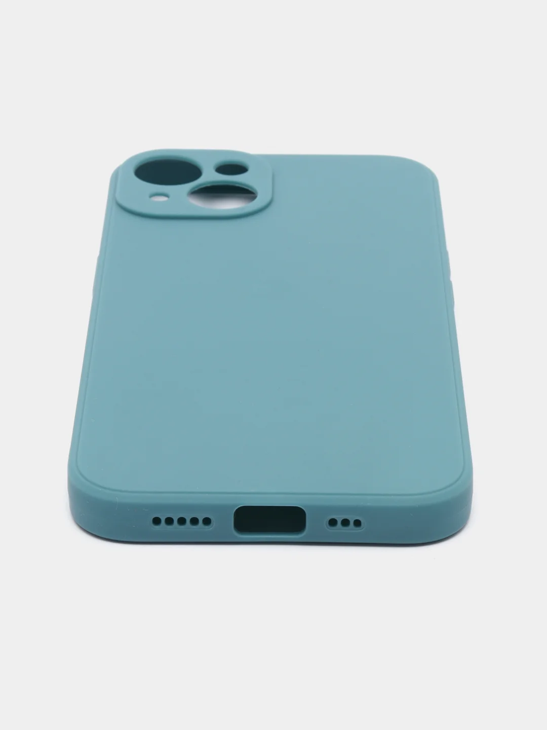 Бирюзовый чехол Silicone Case для iPhone 12, 12 Pro, Max, 12 mini, 13, 13 Pro, Max с защитой камеры