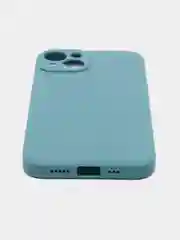 Бирюзовый чехол Silicone Case для iPhone 12, 12 Pro, Max, 12 mini, 13, 13 Pro, Max с защитой камеры