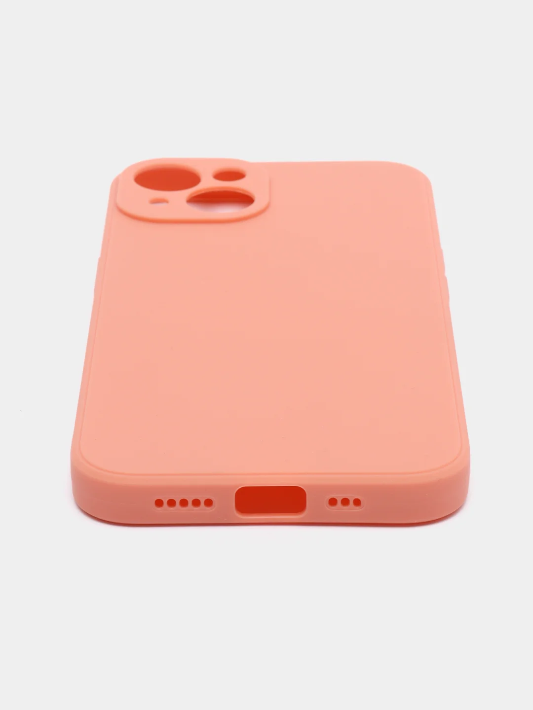 Коралловый чехол Silicone Case для iPhone 12, 12 Pro, Max, 12 mini, 13, 13 Pro, Max с защитой камеры