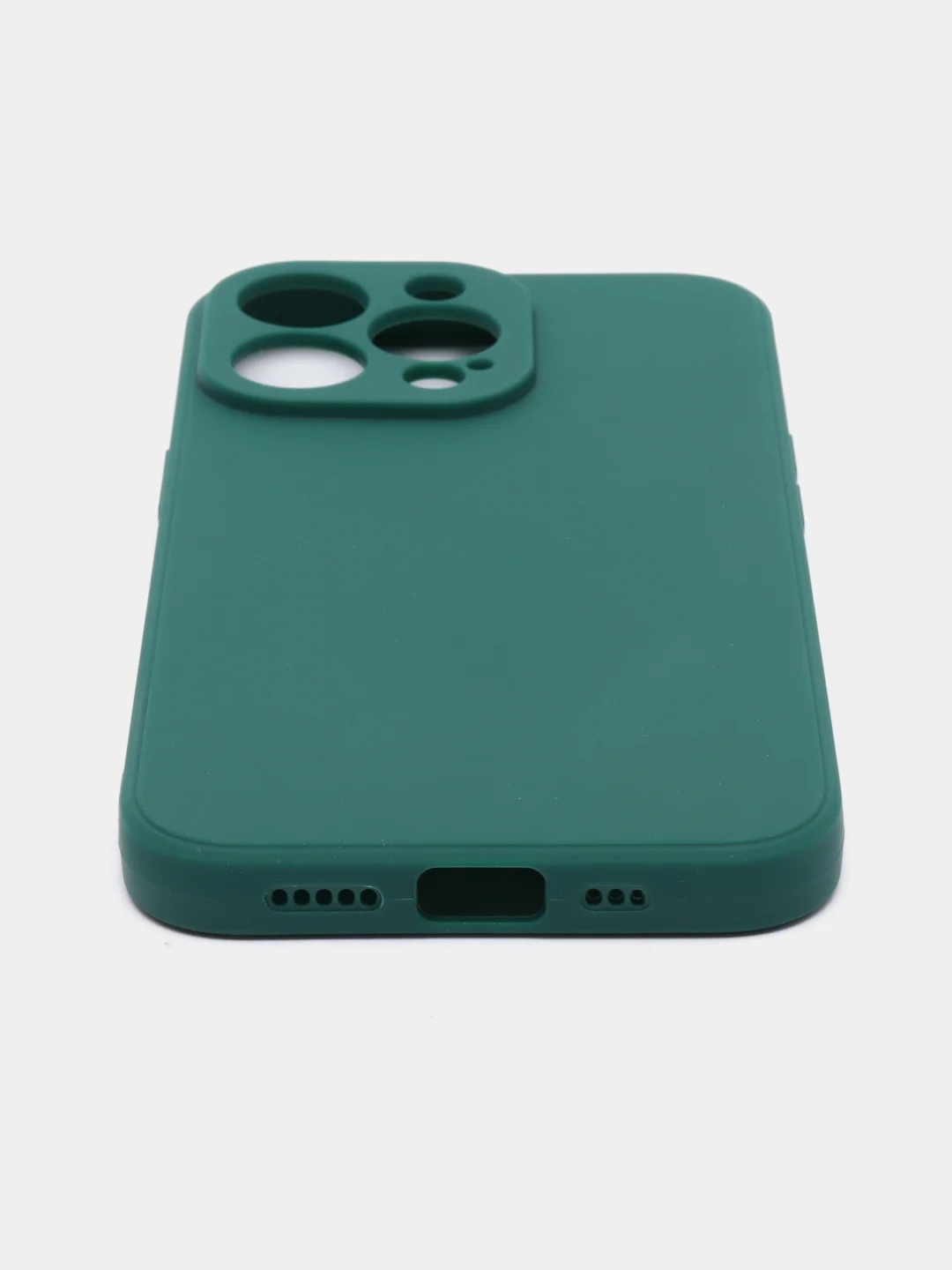 Зеленый чехол Silicone Case для iPhone 12, 12 Pro, Max, 12 mini, 13, 13 Pro, Max с защитой камеры