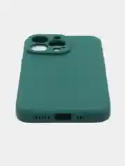 Зеленый чехол Silicone Case для iPhone 12, 12 Pro, Max, 12 mini, 13, 13 Pro, Max с защитой камеры