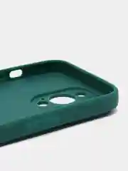Зеленый чехол Silicone Case для iPhone 12, 12 Pro, Max, 12 mini, 13, 13 Pro, Max с защитой камеры